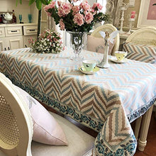 Jacquard Rettangolo Tovaglia Striscia Tovaglia Protettore, Tovaglie Resistenti Alle Macchie E Lavabili Per La Cucina Domestica E La Cena Di Festa Banchetto Decorazione Ristorante