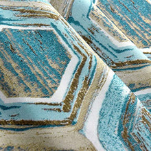 WSJIABIN Decorazioni per la casa Tovaglia Tavolo da tè Tessuto Blu Geometrico Rivestimento Tavolo da Pranzo Europeo Soggiorno Tovaglia Impermeabile Tovaglia