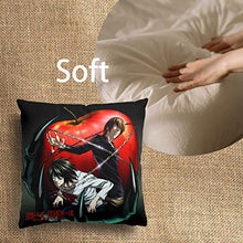 Scroll sport Death Note Poliestere Cuscino Copri Cuscino Quadrato Cuscino di Divano Luce Super Morbido Cuscino Copertura Divano Auto Decorazione Casa 18"X18