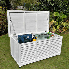BESTSOON Armadietto da Esterno per Mobili da Giardino Solido Strumento di Legno Storage Box Low Governo di immagazzinaggio Esterna Impermeabile Balcone Garden Courtyard Varie Box