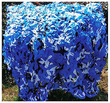 GERYUXA Rete Mimetica per Caccia, Campeggio, Paesaggio forestale,Protezione da sguardi indiscreti, Paesaggio forestale-Blu 4x10m(13x33ft)