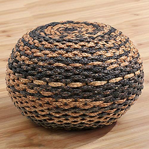 AINIYF Sgabello da Giardino Rotondo Realizzato a Mano in Rattan con poggiapiedi da ottomano, 150KG / 17.7x13inches (Colore : #1)