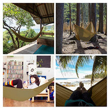 Grassman Hammock Outdoor Amaca da campeggio ultraleggera con cinghie per alberi e moschettoni, amache da viaggio con paracadute in nylon ripstop, con portata di 300 kg, 275 x 140 cm