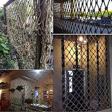 YINUO, rete da giardino, rete a rete per decorazione da parete intrecciata a mano, ideale come decorazione per scale, balcone, negozi di abbigliamento, personalizzabile, Beige-8 mm., 1x1m