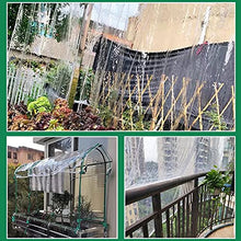Telone Telo Copertura per Esterno Piante Giardino Gazebo Cover Protettiva Impermeabile Protezione Dagli Agenti Atmosferici Trasparente,Tenda da Balcone in Plastica PVC,400g/? (1.7x2.5m(5.6*8.2ft))