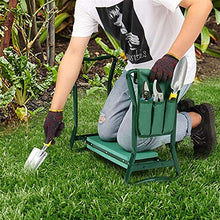 Panca pieghevole 2 in 1 da giardino multifunzionale da giardinaggio con addensare e allargare morbido cuscinetto in ginocchio per padre madre anziano