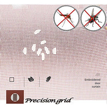 Forall-Ms Cortina di Zanzara della Porta Magnetica dello Schermo di Crittografia Resistente, Strisce Velcro Porta Zanzariera Magnetica Bambino E Dog Friendly,Purple-90×210cm