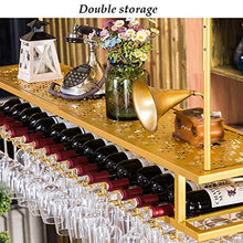 ZLJ Portabottiglie per Vino da Appendere a Parete in Metallo Portabottiglie per Vino da Appendere Portabottiglie per Vino Rustico Portabottiglie a Parete (Dimensioni: 120 * 30cm)