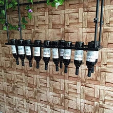 YWYW Portabottiglie Europeo da Appendere Bar Creativo Portabottiglie da Vino Bar Portabottiglie in Ferro battuto Decorazione Portabottiglie da Vino Capovolto (Dimensioni: 100 * 25 cm)