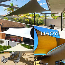 LIAOYI Tenda a Vela Rettangolo Vela ombreggiante Impermeabile Tenda a Vela Parasole Protezione UV per Terrazza Campeggio Giardino Esterno(3 x 4 m, bianco latte)