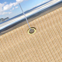 WUZMING Frangivista Balcone per Protezione della Privacy Traspirante Anti UV All'aperto Recinzione Copertura con Occhielli Giardino Yard Wall Copertura Balcone (Color : Beige, Size : 120x500cm)