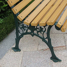 GaoF Panca da Giardino per Esterni, Poltrona da Cortile, Poltrona da Giardino in plastica, 2-3 posti, Sedia da Portico Resistente agli Agenti atmosferici, Sedile con Struttura in ghisa per mobili da
