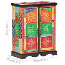 vidaXL Credenza Dipinta a Mano 60x30x75 cm in Legno Massello di Mango