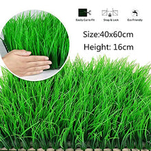 EXCLVEA Decorazione Schermo Foglia Finta all'aperto 12 Pezzi Artificiale Bosso Pannelli dello Schermo di segretezza Faux Hedge contesto della Parete Verde Bosso Protezione UV Outdoor Indoor