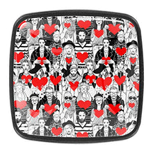 Hipster people holding hearts in hands Seamless pattern Pomelli per Porta Set di 4 Pomelli per Mobili Manopole per Cassetti Cucina Armadio Vetro