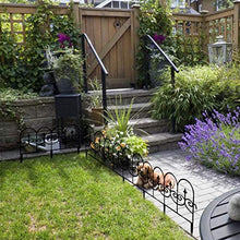 Recinzione del Giardino più Nuovo di Stile retrò, 5pcs Paesaggio Ruggine Proof Plastic Decoration Garden Border Border, Design con antigelo Fences Protective Fences Barriera Bordatura per Fiore