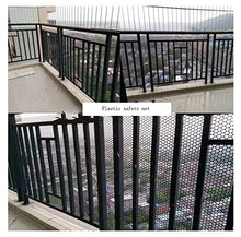 NNFHW Rete in Plastica Nera Recinzione di Sicurezza Bambini Rete Anticaduta Balcone Recinzione da Giardino Rete da Pollo Gatti Rete da Riproduzione Protezione Prato Rete da Arrampicata Piante 1x10m
