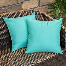DUCHEN - Copricuscino impermeabile da giardino, 2 pezzi, resistente alle macchie, per esterni, tinta unita, Blueviolet, 18