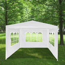HG® Tenda da giardino 3 x 3 m, impermeabile, per campeggio, eventi, con tubi in acciaio, materiale stabile e di alta qualità