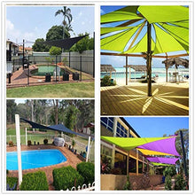 MTYQE Tenda da Sole Vela Blocco UV Impermeabile Giardino Esterno Patio Party Protezione Solare Tettoia Triangolare con Corda Gratuita