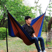 ROEWP Amaca da Campeggio Giardino Leggero Camping Hammock 2 Persone Parachute Amaca all'aperto for Adulti Backpacking di Sonno di Corsa Swing Grande Letto Amaca, carico 300 kg, 290 * 140cm Portatile