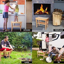 Sgabelli da Doccia in bambù in Legno con ripiano portaoggetti Panca Antiscivolo Sgabello da Bagno per Donna Incinta 48 25,5 43 cm 0107