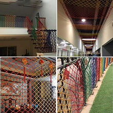 WEIFAN Rete di Sicurezza per Bambini, Protezione per Arrampicata Sport Recinzione da Calcio Balcone Scala Altalena anticaduta Amaca Camion Carico Scuola Materna Corda Decorazione Rete