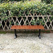 Panca da giardino panca in plastica, Panca robusta senza schienale, Panchina resistente alle intemperie e anticorrosiva per sedute da esterno, I piedini in metallo possono essere fissati a pavimento
