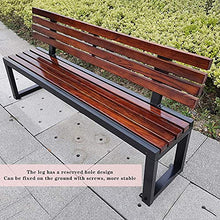 LXLH Panca da Giardino Sgabello da Giardino Panchina da Giardino panchina da Parco panchina per Il Tempo Libero, 2-3 posti in Legno massello da Riposo per Cortile, Sedia da Veranda Resistente all