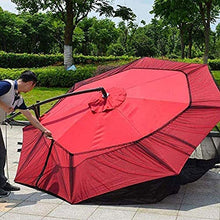 ZWWZ Portable Parasol Mosquito Net Cover Cover in Custodia in Maglia per Patio Deck - Escluding Ombrello e Fondazione MISU