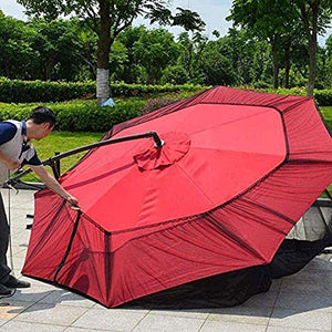 ZWWZ Portable Parasol Mosquito Net Cover Cover in Custodia in Maglia per Patio Deck - Escluding Ombrello e Fondazione MISU