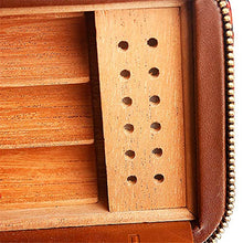 Cigar Box Gli Uomini e Le Donne viaggiano Ideale Portatile Cigar Box di stoccaggio Bello Regalo può Contenere 6 Leather Cigar Humidor Cigar Box Portable di Viaggio Cigar Box di stoccaggio