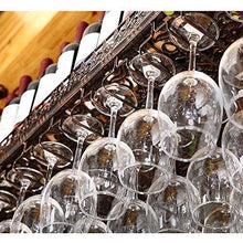 ZLJ Portabottiglie Portabottiglie Portabottiglie Arte Sottosopra Home Bar Portabottiglie da Parete Lunghezza 80 cm Larghezza 35 cm Bronzo Antico