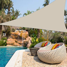 YTQ Triangolo Vele Parasole Esterna Impermeabile Giardino Patio Festa Protezione Solare Tenda Tettoia 90% Blocco UV con Tessuto Ombreggiante Corda Libera 5 * 5 * 5m(Color:Bianco)