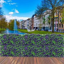 Pannelli di siepi artificiali in plastica verde edera recinzione per casa, giardino, decorazione da parete, 40 x 60 cm