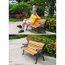 GaoF Mobili da Giardino Panchina da Giardino a 3 posti con panchina da Giardino, Seduta a doghe Resistente alle intemperie con Schienale e braccioli, panchina in Legno massello con Struttura in