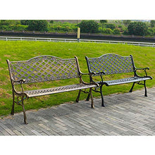 Panca Da Giardino Per Esterni, Panca Da Veranda In Ghisa Per Mobili Da Esterno, Panca Da Terrazza Per Il Tempo Libero In Ferro Antiruggine, Adatta Per Ponte/Prato/Strada