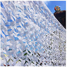 Rete mimetica ideale come protezione solare Rotolo di reticolato da camuffamento per la privacy, per bar, giardino, campeggio osservazione degli animali e molto altro ancora -Bianco 5x8m(16x26ft)