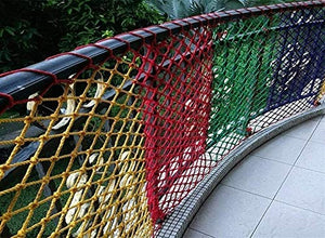 WEIFAN Rete di Sicurezza Corda di Canapa - Corda di Canapa Intrecciata a Mano Rete Anti-Caduta Amaca per Asilo Dimensioni Personalizzabili Rete di Sicurezza per Parco Giochi