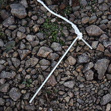 Outsunny Set Palo per Tenda a Vela con Picchetti di Fissaggio e Corda Φ25mm × 3m Bianco