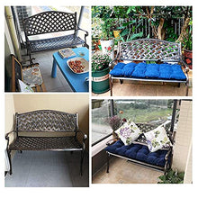 GaoF Panchina da Giardino Sedie da Parco, La panchina in Metallo nel Cortile ha Uno Schienale, Sedile per 2 Persone Chaise Longue in Alluminio pressofuso per Balcone