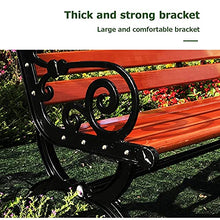 GaoF Panchina da Giardino per Esterni Panchine da terrazza per Il Tempo Libero, panchina da Patio anticorrosione e antiruggine Realizzata con Gambe in Alluminio e Legno di Pino, panchina spaziosa e