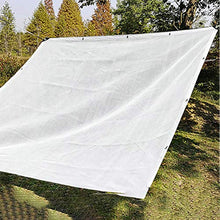 SDFGO 90% Ombreggiante La Rete Resistente ai Raggi UV, antistrappo, Antivento Rete ombreggiante Tessuto Ombra -Bianca(Size:2 * 3.5m)