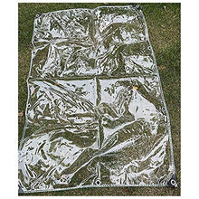 SHIJINHAO Telo Impermeabile Esterno,Tarpa Impermeabile Multifunzione Muro, Tela Cerata In PVC Rinforzata Trasparente Morbida, Resistenza Allo Strappo 420gsm Con Tendone For Mobili Da Giardino, Balcone