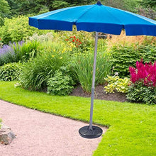Steadyuf Base Ombrellone in PE, Antracite, Supporto per ombrellone da Esterno Portaombrelli Tondo Pieno d'Acqua per portaombrelli da 3,5-3,8 cm per Giardino, terrazza, ECC.