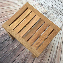Sgabello da Doccia Sedia da Doccia in Legno Bagno anticorrosivo Sgabello in Legno Sgabello per Il Cambio delle Scarpe Sgabello da Bagno Non Verniciato ed Ecologico per Uso Interno ed Esterno, L
