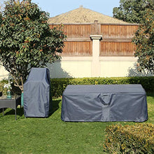 SONGMICS Copertura per Mobili da Giardino, Copertura Protettiva in Tessuto Oxford 600D Impermeabile e Anti-dissolvenza per Tavoli e Sedie all’Aperto, 200 x 160 x 70 cm, Grigio Scuro GFC91G