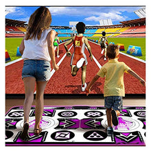 Tappetino Ballo Doppio USB Gioco Yoga, Computer HD PVC TV Coperta Corsa 3D Interni Tappeto Casa, Resistente all'Usura Pad Antiscivolo Supporto Adulti Regali Bambini Tappetini