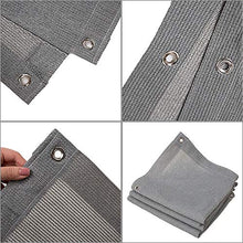 Rete ombreggiante Tenda da Sole A Vela Rettangolare con Tendalino Grigia con Passacavi, Balcone Esterno con Protezione Solare da 90% (Size : 1mx4m)
