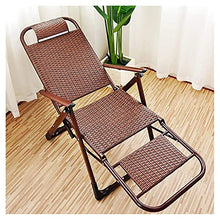 Sywlwxkq Sedia a Sdraio Pieghevole, Sedia in Vimini, Sdraio Pieghevole, Sedia da Giardino reclinabile, sedie a Sdraio, sedie a gravità Zero, Larghezza Super 50 cm, Giardino con Patio sulla